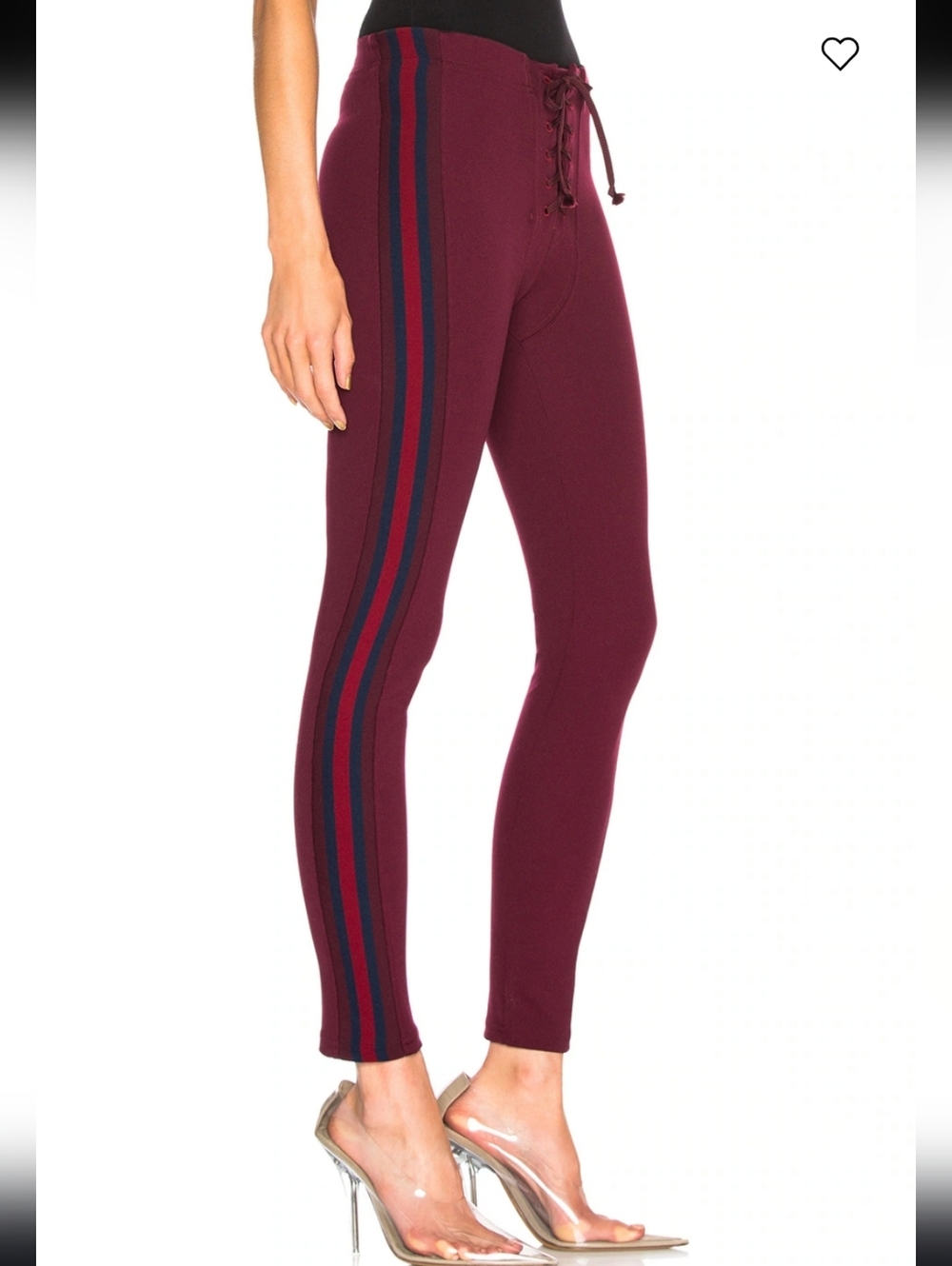 YEEZY Season 5 Lace Up Leggings Oxblood Size XS